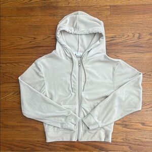 Refuge Beige Zip-Up Hoodie